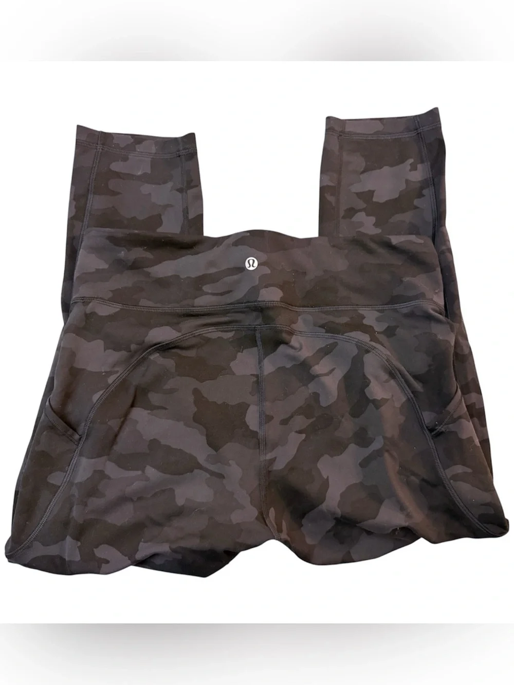 lululemon athletica Girls' Black & Gray Camo Leggings